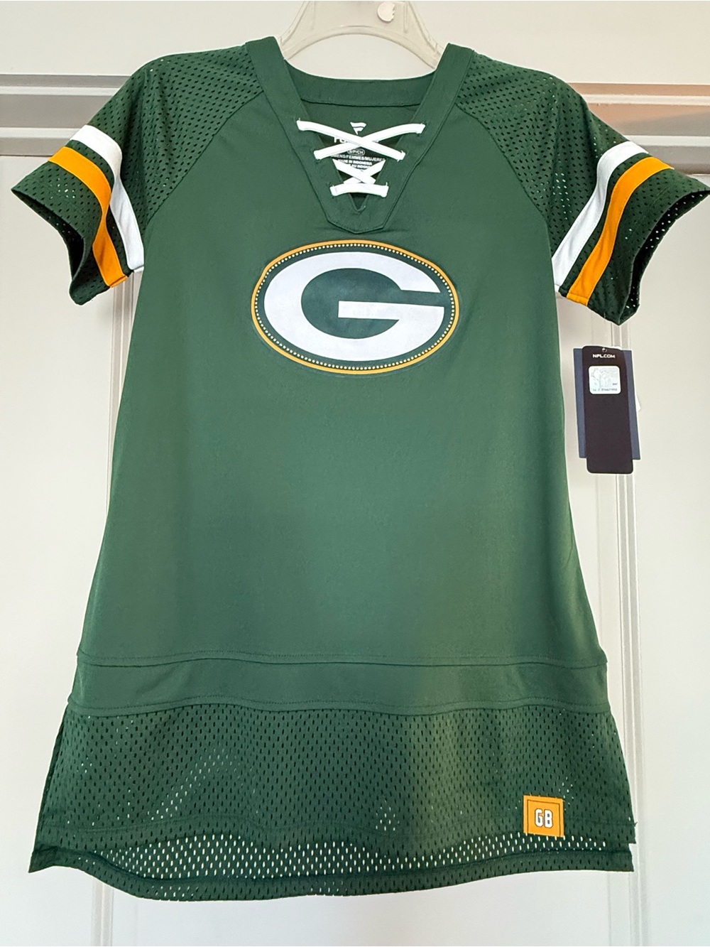 Green Bay Packers Women's Green Lace-Up Jersey